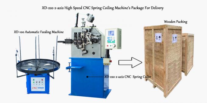 Xd-220 CNC 2 άξονα άνοιξη που κουλουριάζει τη συσκευασία της μηχανής για την παράδοση