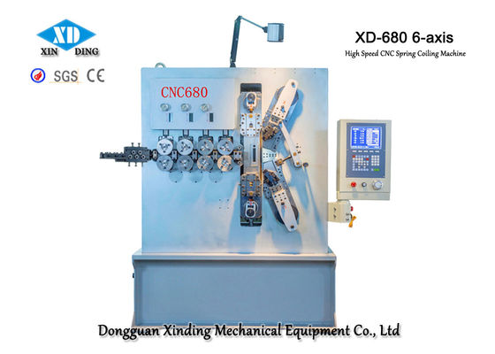 3.00 - 8.00mm CNC έξι άξονα μηχανή ανοίξεων σπειρών με το σερβο σύστημα κινήσεων