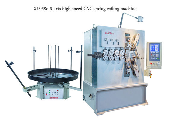 3.00 - 8.00mm CNC έξι άξονα μηχανή ανοίξεων σπειρών με το σερβο σύστημα κινήσεων