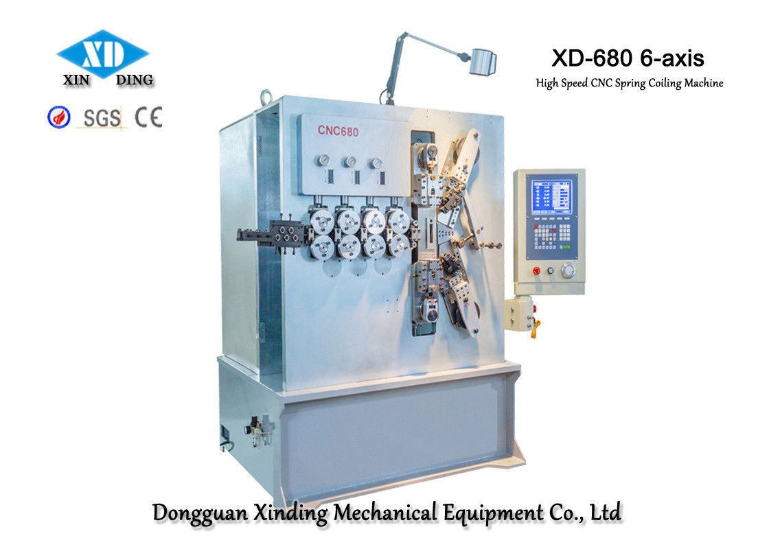 3.00 - 8.00mm CNC έξι άξονα μηχανή ανοίξεων σπειρών με το σερβο σύστημα κινήσεων